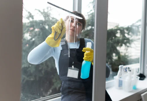 Nettoyage de vitres intérieures et extérieures à la Vieille-Loye